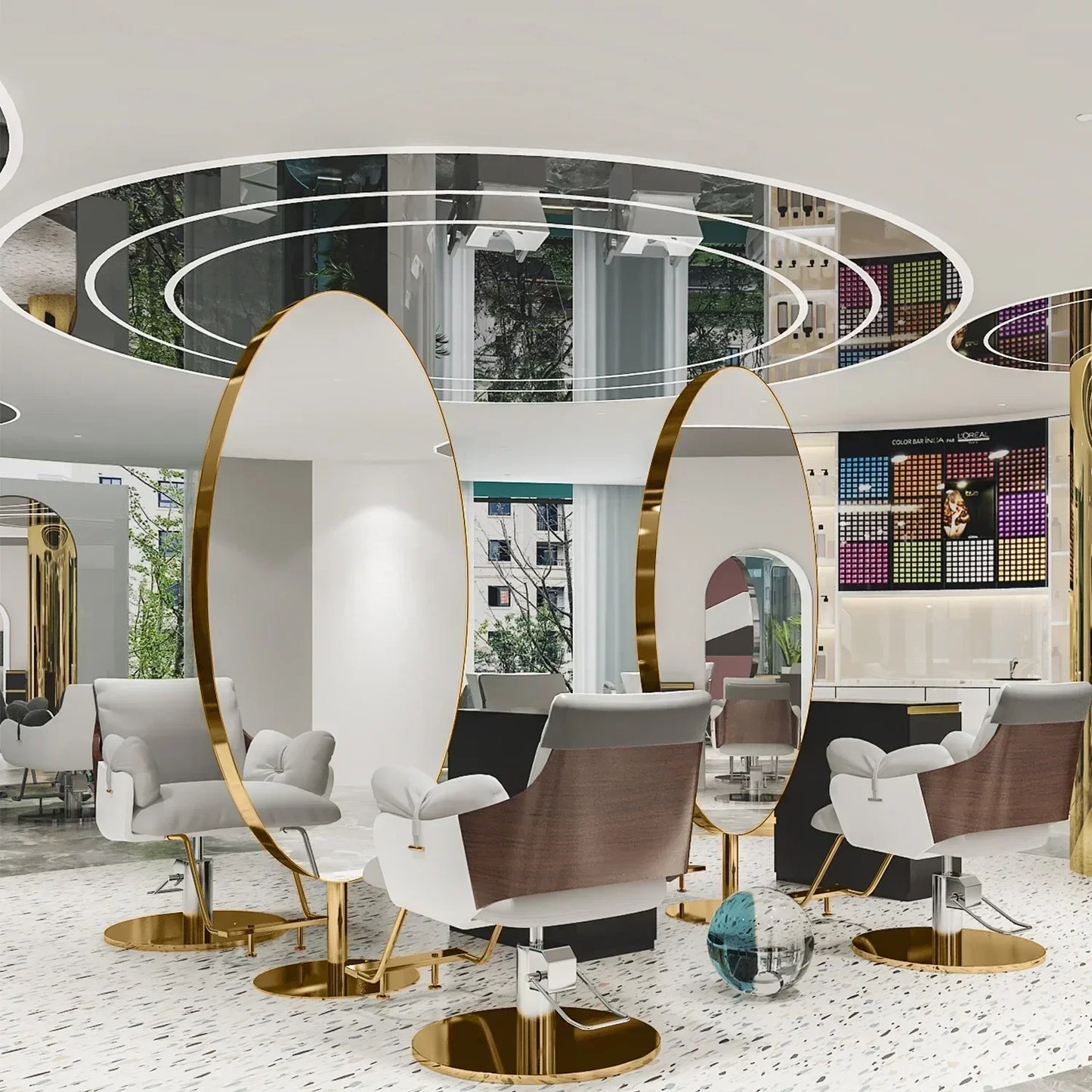 Shampoo Barber Chair Simplicity Wheels Swivel Salon Chair Hair Stylist Facial Sillas Cosmetic Aesthetic Salon Furniture