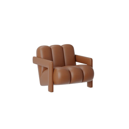 small apartment curved beauty salon Internet celebrity clothing store, rest area negotiation, black leather sofa
