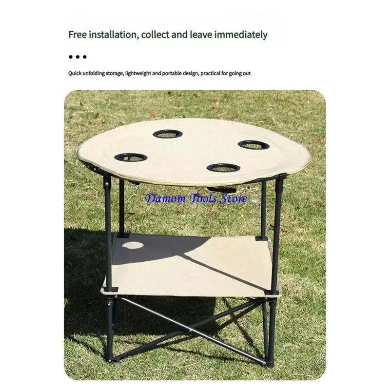 57BE Portable Plastic Folding Table Quick Assembly Water Resistant for Outdoor Use