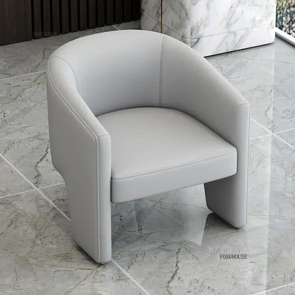 Simple Designer Flannel Backrest Living Room Chairs Light Luxury Leisure Armchair Living Room Furniture Balcony Lazy Single Sofa