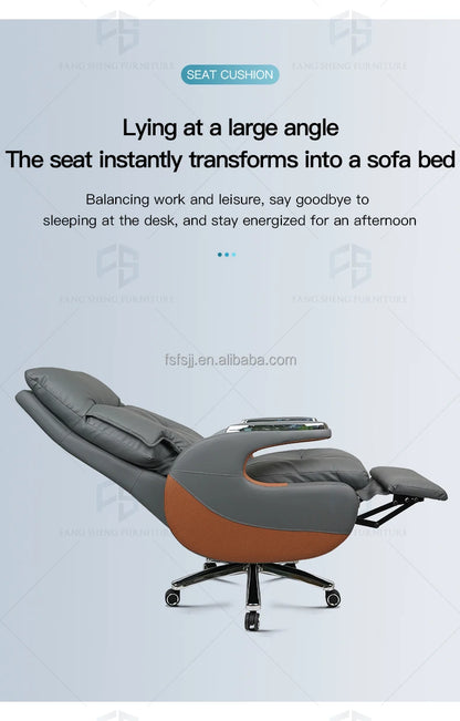 Chair Office Furniture Wholesale Luxury Modern Leather Ergonomic Boss Chair Office Chair  for Fat People