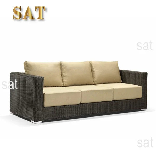 Outdoor Garden Chair Rattan Furniture Set Rope Furniture Set Outdoor Wicker Sofa / Garden Sofa Set