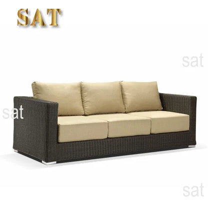 Outdoor Garden Chair Rattan Furniture Set Rope Furniture Set Outdoor Wicker Sofa / Garden Sofa Set