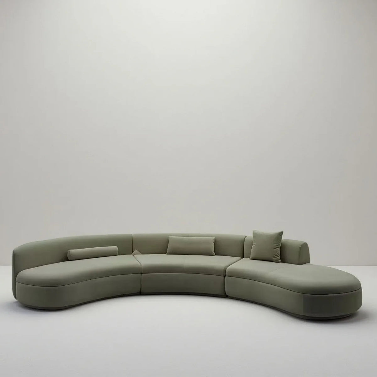 Curved sofa special-shaped module corner large, medium and small living room light luxury