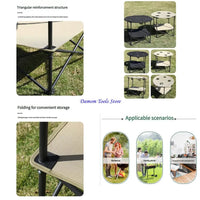 57BE Portable Plastic Folding Table Quick Assembly Water Resistant for Outdoor Use