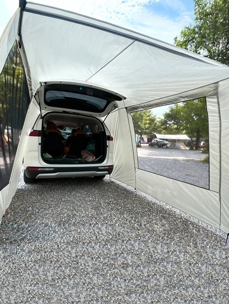 Lohascamping Car box docking tent  Portable Waterproof SUV Tail Tent 3-4 people Dome tent Sunshade Tunnel style tent,Large tent,