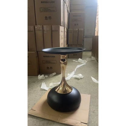 small apartment European wrought iron corner table balcony mobile coffee table bedroom bedside small round table sofa edge table