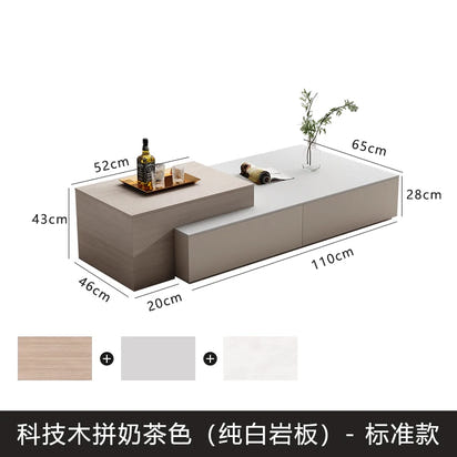 lifting Telescoping lounge coffee table living room Lift top Design Luxury Side Table Storage Tavolino Soggiorno Furniture