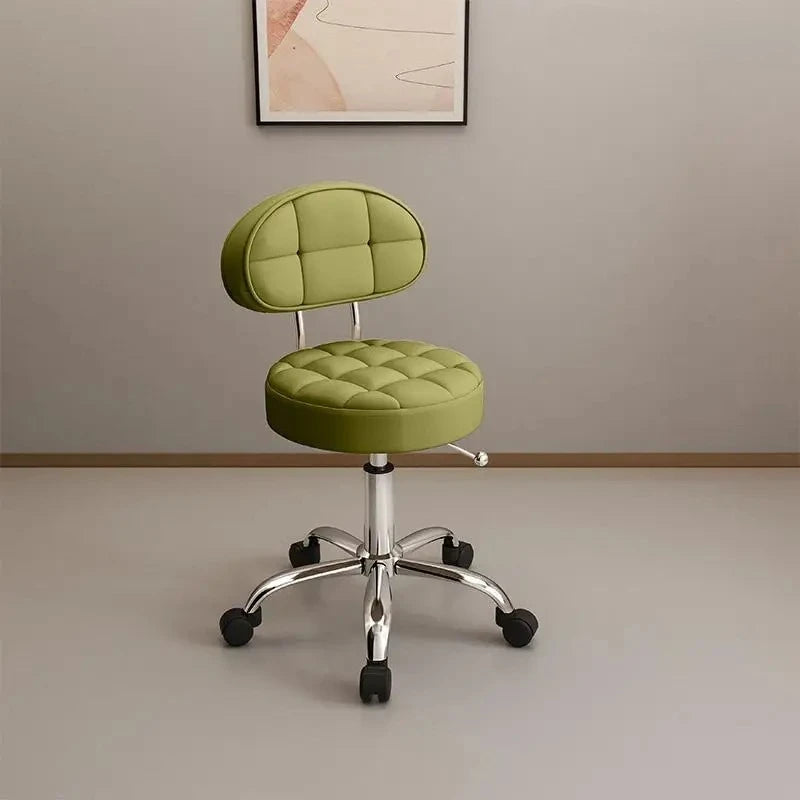 Adjustable Nail, Makeup, Hairdressing Shop, Student Stool, Beauty Salon Special Stool, Roller Bar Chair