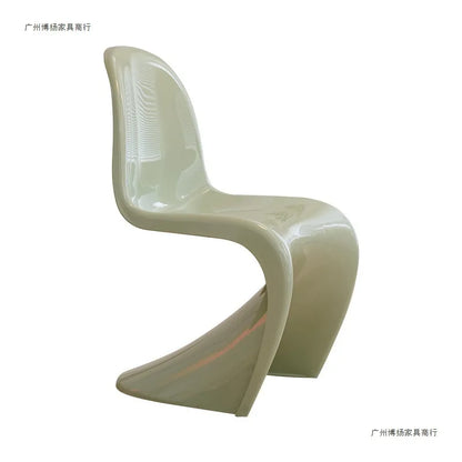 Transparent Plastic Dining Chair, Simple and Modern Home Chair, Backrest Chair, Vanity Stool