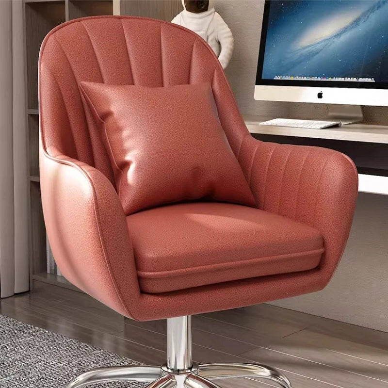 Modern Computer chair home comfort sedentary backrest casual office seat girl cute bedroom student desk turn chair