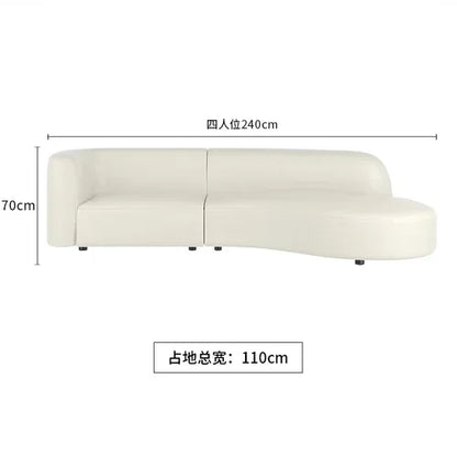 Christmas Nordic Style Sofa 3 Seater Foam Sponge Floor Module Couch Sectional Reading Curved Canape Salon Living Room Furniture