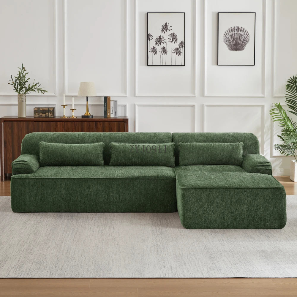 L-shaped luxury cross-section oversized sofa, simple design, living room apartment reception comfortable sofa