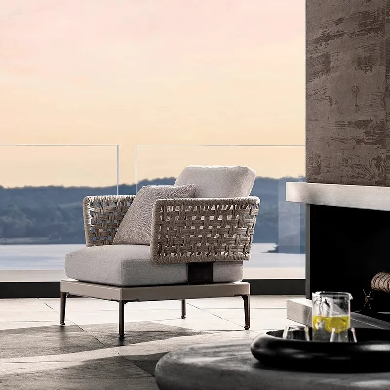 Minimalist Design Outdoor Sofas Personality Nordic Creative Garden Sofas Fashion Party Outdoor Furniture Gartenstuhl Lshysf