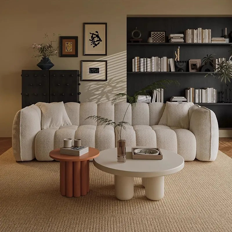 Medieval Cream Style Single Lazy Sofa Living Room Bedroom Pumpkin Leisure Sofa Chair Sofa Set Living Room Economic Vacuum Sofas