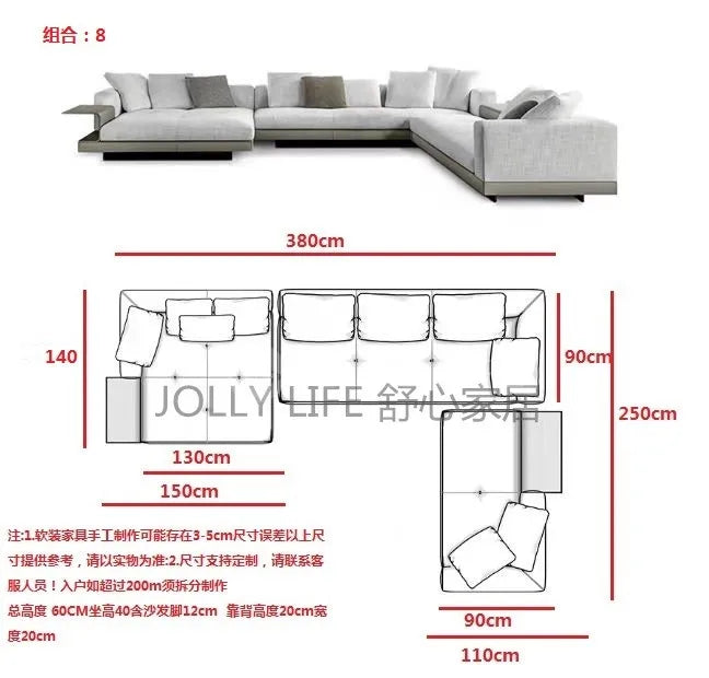 Elegant Luxury Living Room Sofas Italian Minimalist Comfortable Reclining Sofa Relaxing Balcony Muebles Postmodern Furniture