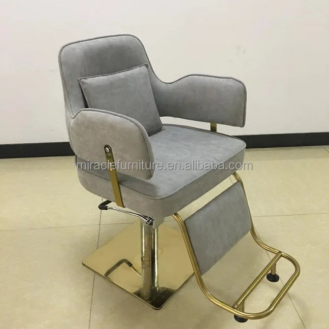 Luxury High Quality Hair Salon Haircut Chair for Beauty Salon Adjustable High Seat Barber Chair Salon