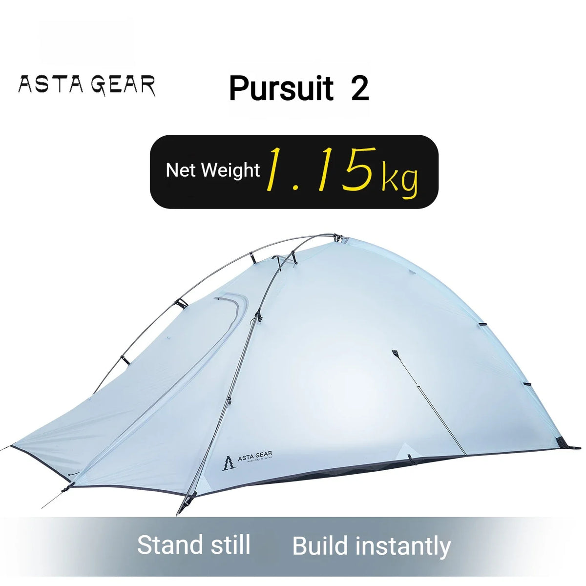 2 Person Ultralight Backpacking Tent Waterproof 3000mm 10D Nylon Double Layer Windproof Tent Camping Hiking Trekking Outdoor