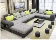 -furniture 7 seater living room  sectional big latex sofa
