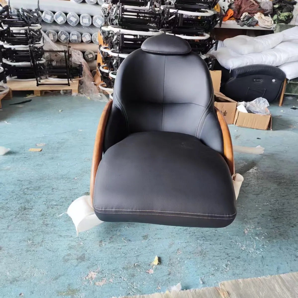 New Chinese solid wood leisure rocking chair designer living room balcony single recliner home lounge sofa for relaxation
