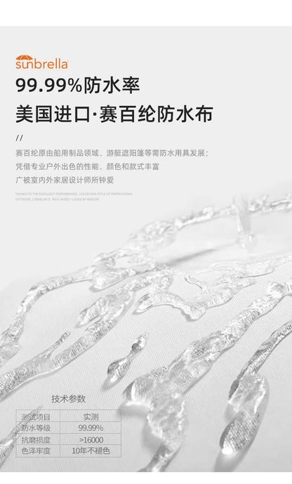 Teak outdoor sofa patio balcony garden villa hotel preservative wood rattan chair sofa furniture