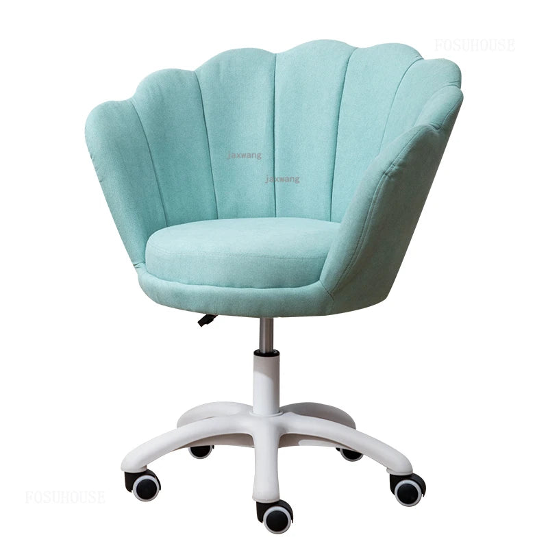 Nordic Leisure Backrest Computer Chair Luxury Bedroom Armchair Modern Office Chair Living Room Furniture Swivel Chair L K