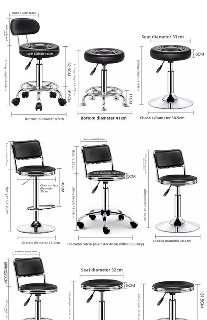 New Bar Chair Laboratory Special Beauty Nail Stool Lifting High Stool Work Stool