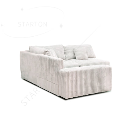 ATUNUS USA Showroom in Stock Sofa American Classic Living Room Furniture Corduroy Modular Sectional Couch Sofa Sets