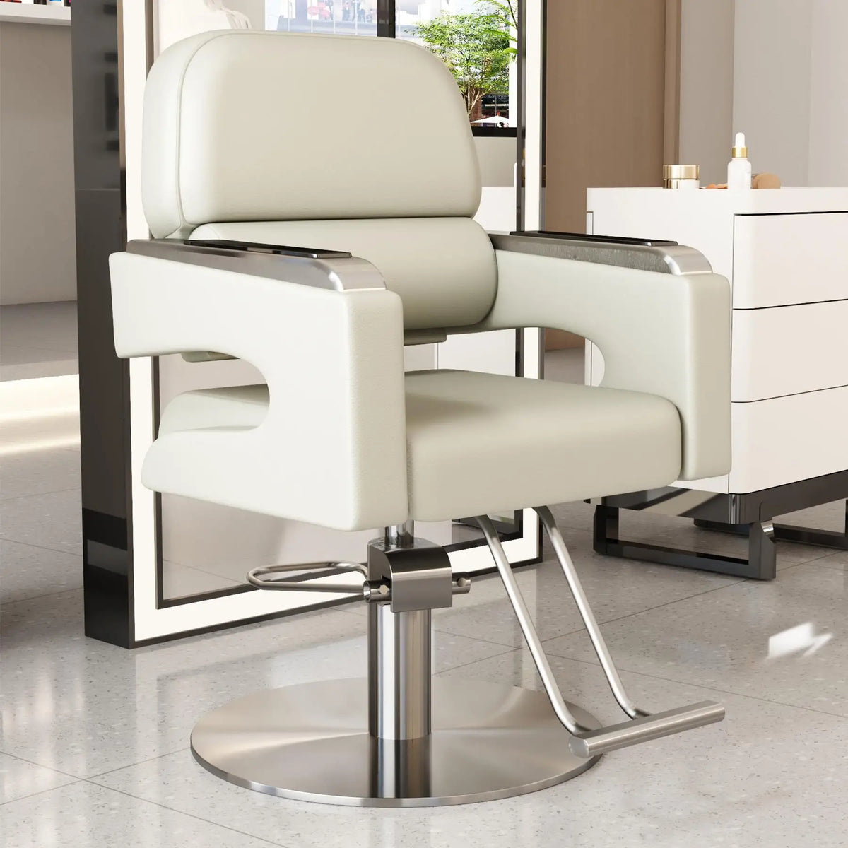 Creative Luxury Barber Chairs Modern Simple Style Minimalist Salon Chairs Space Saving Italian Friseurstuhl Salon Furniture