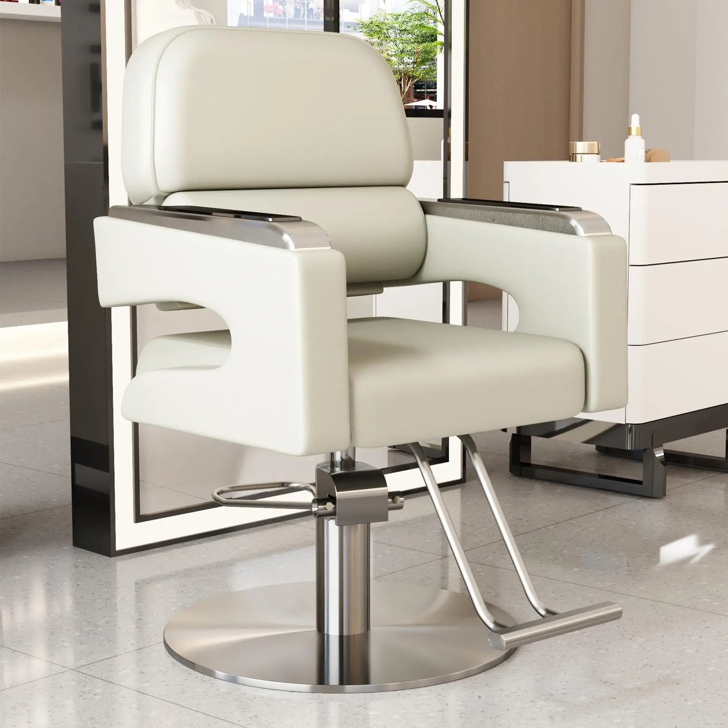 Creative Luxury Barber Chairs Modern Simple Style Minimalist Salon Chairs Space Saving Italian Friseurstuhl Salon Furniture