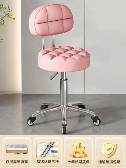 Beauty Chair Specifically Designed for Beauty Salon Adjustable Rotating Pulley Hair Salon Round Stool Tabouret A Roulette 원형의자