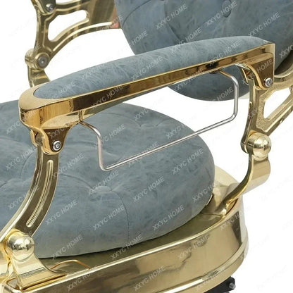 WWAluminum Alloy Frame Haircut Barber Chair Can Be Lifted And Rotated To Put Down The Chair