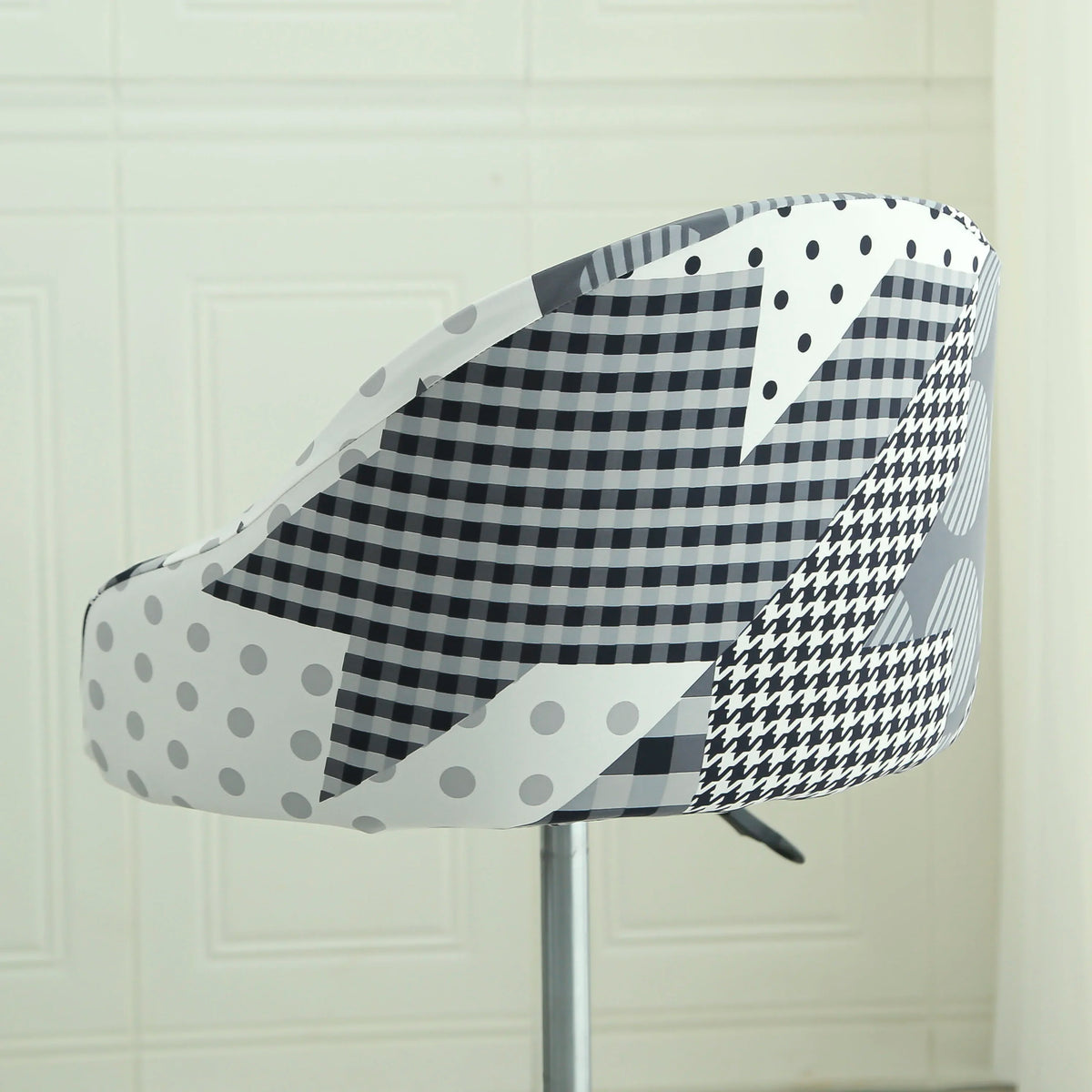 1PC Semi-Circular Universal Wear-Resistant Chair Cover Chair Cover Dust-proof Elastic Restaurant Hotel Dining Chair Cover 의자 커버