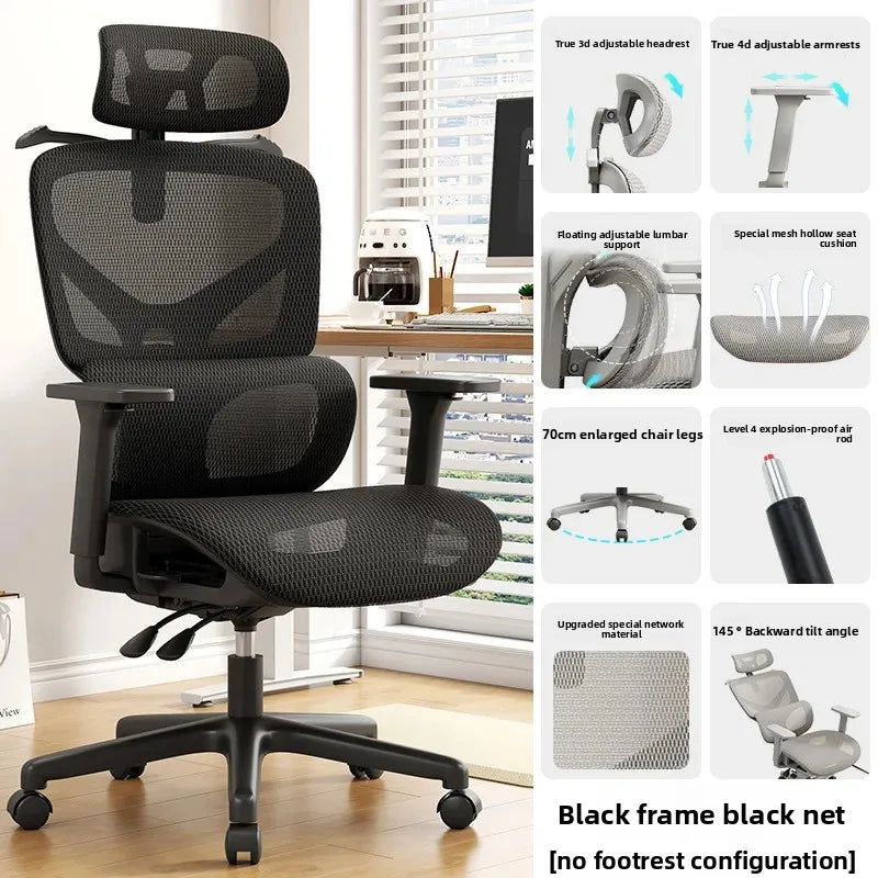 Computer Gaming Chair Ergonomic Chair Adjustable Rotatable Lumbar Support Sedentary Not Tired Silla Gamer Office Furniture