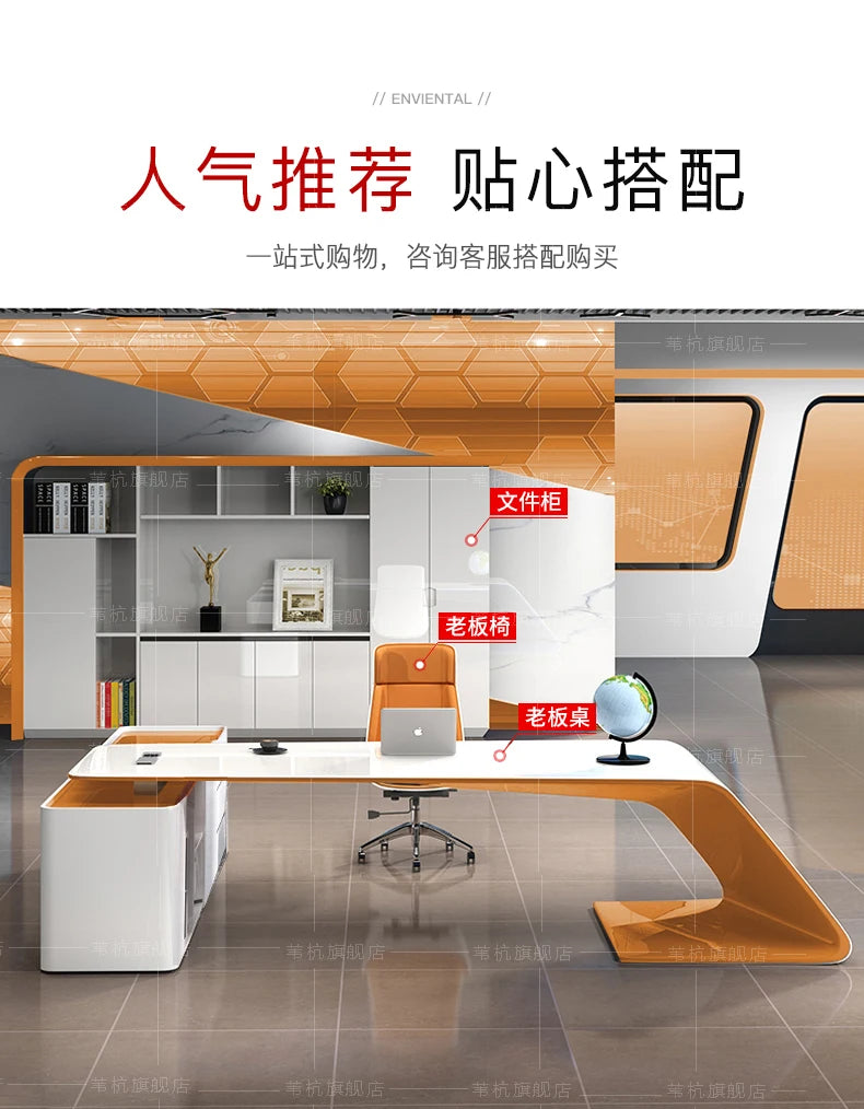 Luxury Conference Office Desk Organizer Standing Modern Customized Computer Desks Reception Cute Escritorio Oficina Furniture