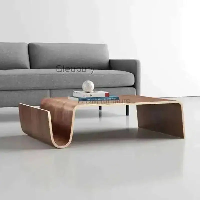 Wooden Dining Small Coffee Table Console Corner Tea Design Side Center Coffee Table Auxiliary Couchtisch Modern Furniture XY50BT