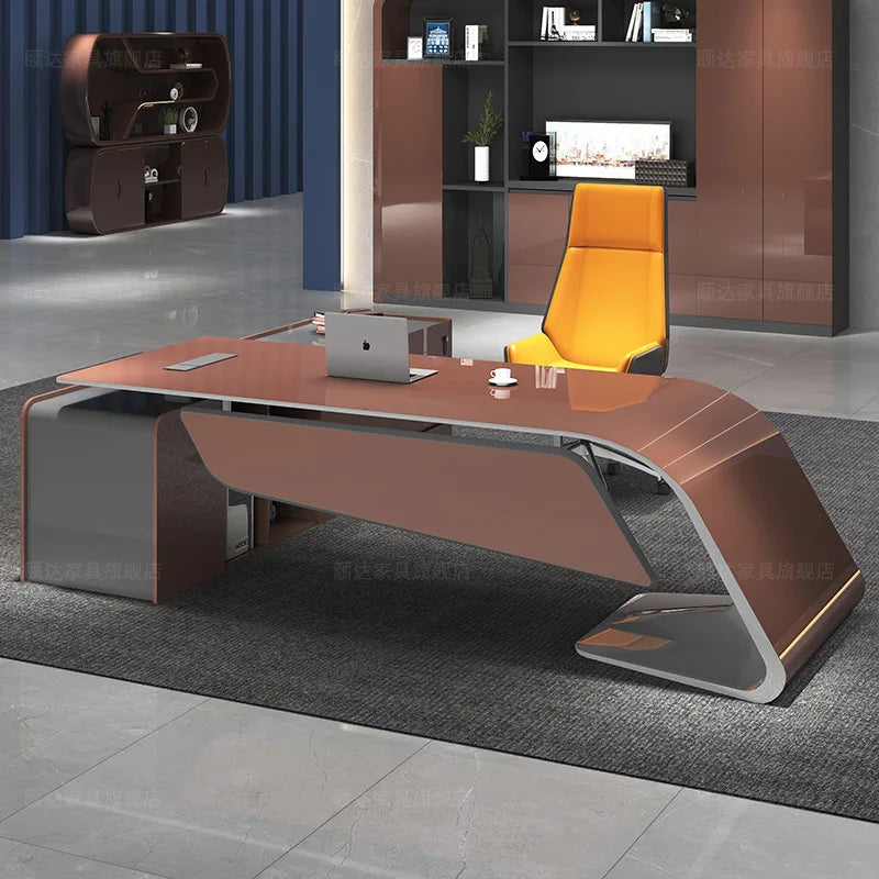 Office Furniture Desk Complete Boss Desk Modern Manager  Fashion