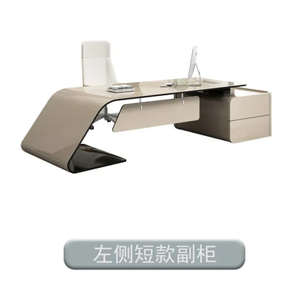 Luxury European Office Desk Wooden Study Computer Gaming Standing Office Desk Bedroom Conference Design Ufficio Home Furniture