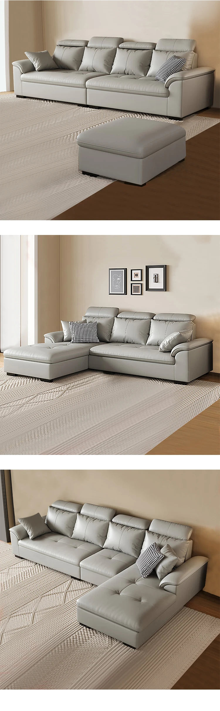 Professional High-Backrest Living Room Sofa Set Simple Modern Luxury Fabric Design with Luxury for Apartments and Hotels