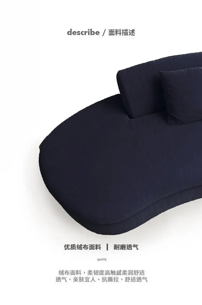 Semicircular Curved Sofa Special-shaped Burgundy Beauty Salon Clothing Store Hotel Lobby Office Lounge Area Reception