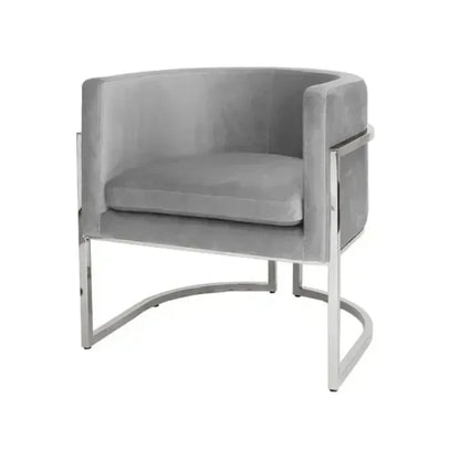 VIP7 Chinese Style Simple Stainless Steel Velvet Dining Chair Luxury Hotel Restaurant Villa Armrest Dining Chair meuble chair