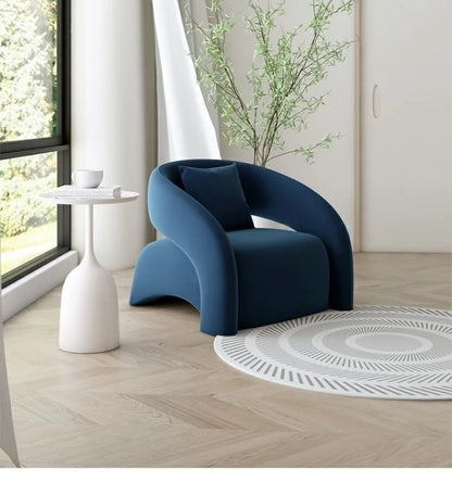 Single chair lazy sofa leisure living room light luxury curved balcony small apartment tiger chair minimalist