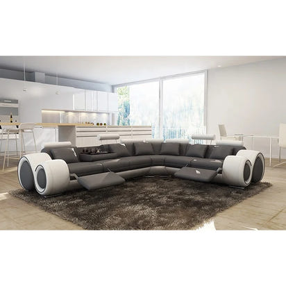 New Living Room Luxury Modern Couch Genuine Real Recliner Leather Sofa Set Indoor Sectional Furniture Leather Sofa