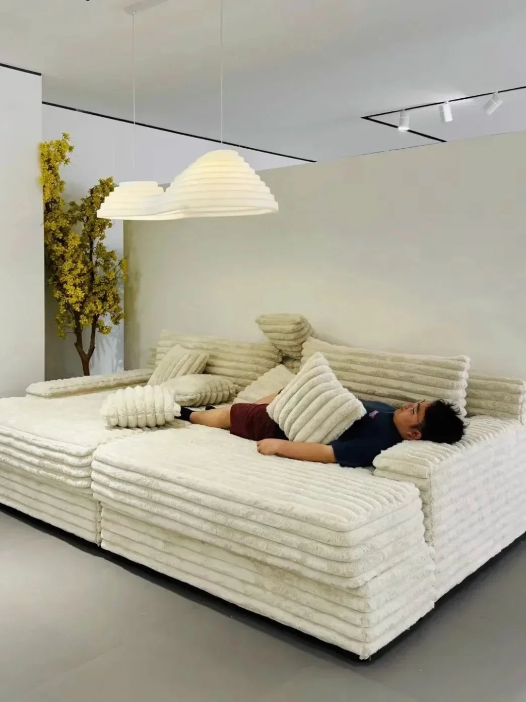 Design Filler Living Room Sofas European Beige Luxury Floor Compressed Sofas Puffs Recliner Modern Divani Soggiorno Furniture