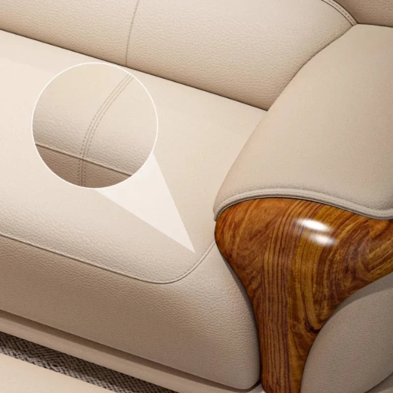 Luxury Modern Straight row sofa living room leather sofa set furniture room set sofas Designer Office couch set Canape Salon