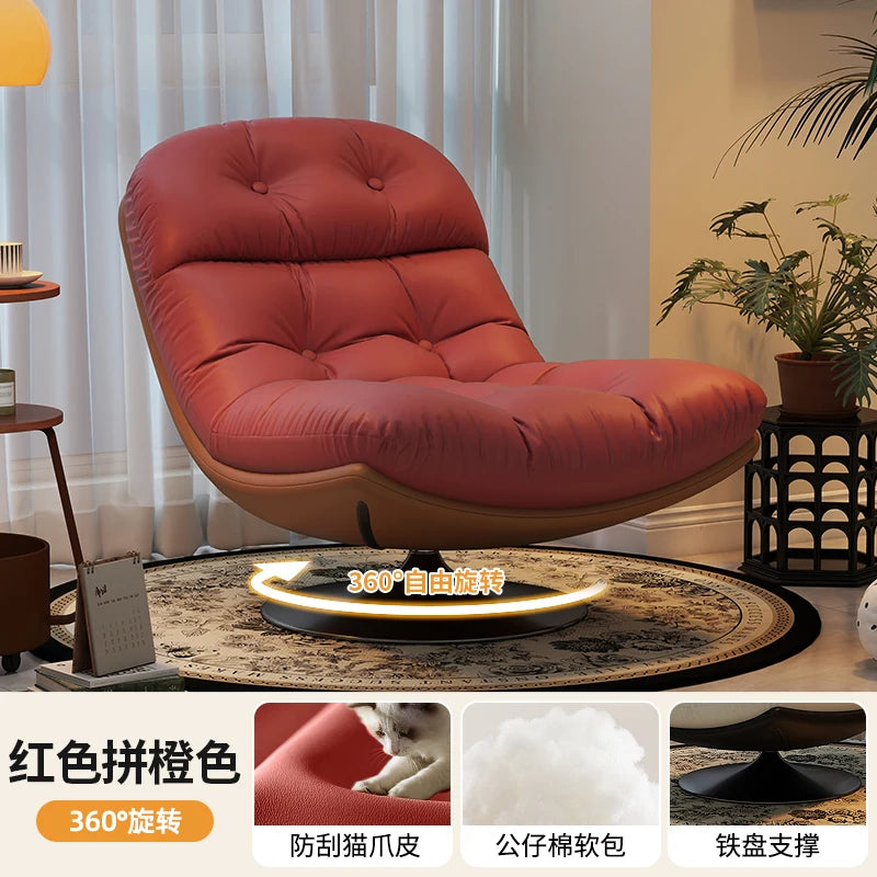 Swivel Comfortable Durable Reclining Chair Light Luxury Casual Breathable Living Room Chair Elegante Y Hermoso Home Furniture