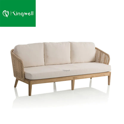 Garden Furniture Rattan Sofa Teak Sofa Outdoor Furniture for All Weather