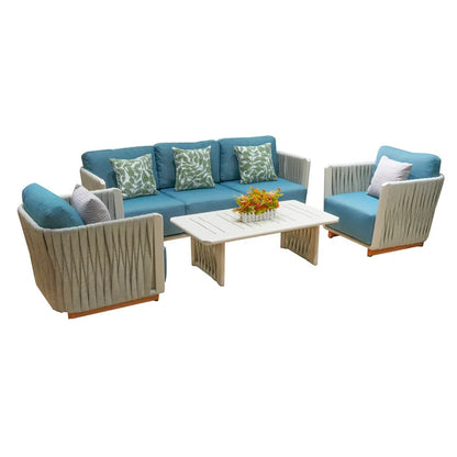 Outdoor Sofa Aluminum patio Villa Courtyard Garden Courtyard High end Hotel Leisure Simple Sofas set