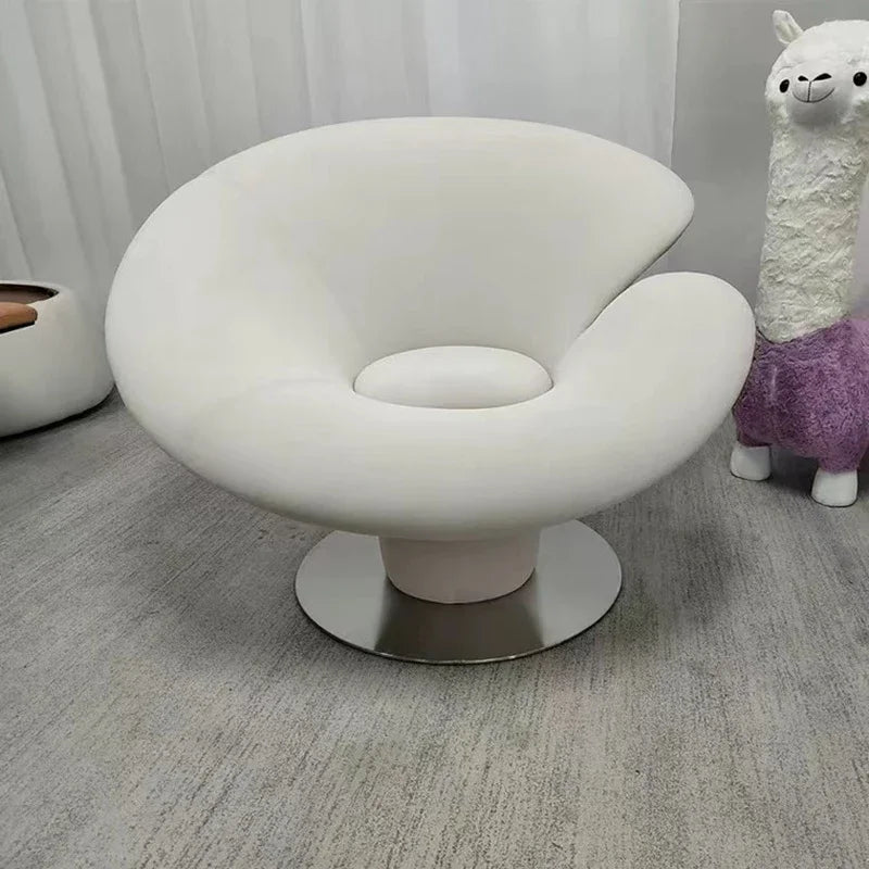 Italian simple leisure chair art lazy Ganoderma lucidum chair