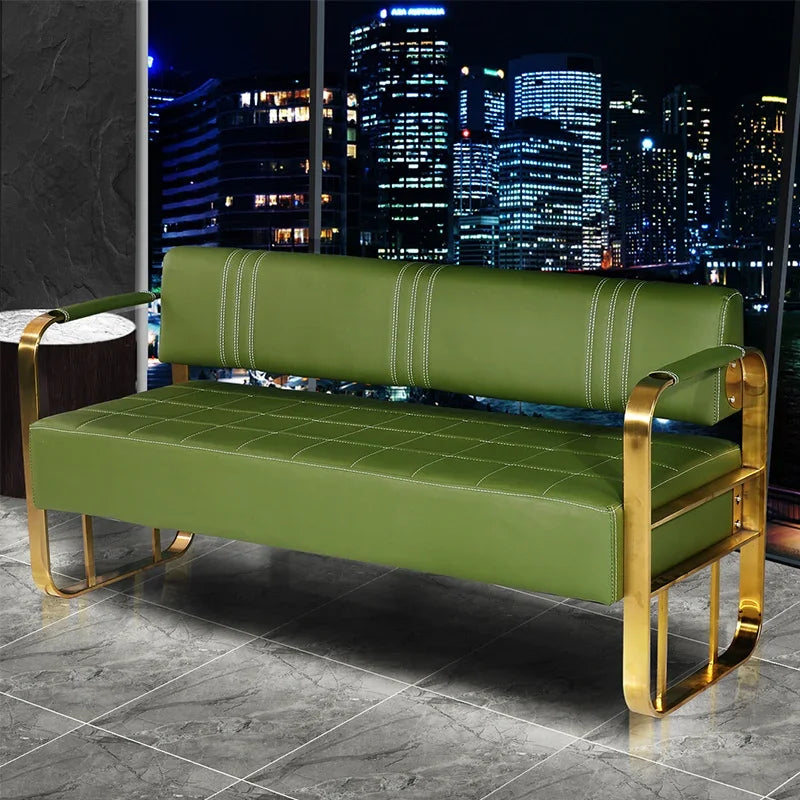 Barber Shop Sofa Waiting Chair Simple Modern Nordic Double Studio Salon Sofa